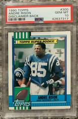 Andre Rison [Disclaimer Back] Football Cards 1990 Topps Prices