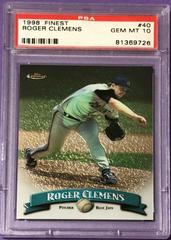 Roger Clemens [w/ Coating] #40 Baseball Cards 1998 Finest Prices