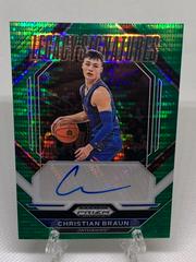 Christian Braun [Green Pulsar] #LS-CBR Basketball Cards 2023 Panini Prizm Draft Picks Legacy Signatures Prices