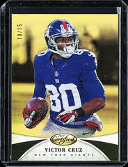 Victor Cruz [Mirror Gold] #118 Football Cards 2013 Panini Certified Prices