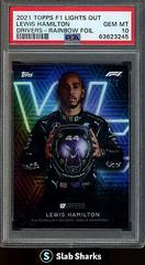 Lewis Hamilton [World Champion Rainbow Foil] Racing Cards 2021 Topps Formula 1 Lights Out Prices