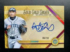 Ichiro Baseball Cards 2022 Topps Tribute Solid Gold Greats Autographs Prices