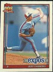 Jeff Fassero #39T Baseball Cards 1991 Topps Traded Tiffany Prices