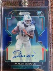 Jaylen Waddle [Signature Blue] Football Cards 2021 Panini Chronicles Prizm Black Prices