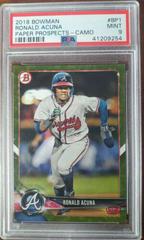 Ronald Acuna [Camo] #BP1 Baseball Cards 2018 Bowman Paper Prospects Prices