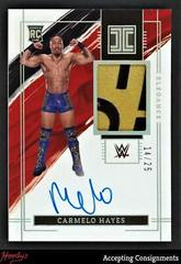 Carmelo Hayes [Elegance Pach Autograph Holo Silver] Wrestling Cards 2022 Panini Impeccable WWE Prices