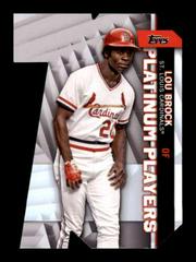Lou Brock #PDC-68 Baseball Cards 2021 Topps Update Platinum Players Die Cuts Prices