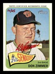 Don Zimmer [Red Ink] Baseball Cards 2014 Topps Heritage Real One Autographs Prices