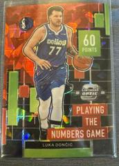 Luka Doncic [Red Cracked Ice] #3 Basketball Cards 2022 Panini Contenders Optic Playing the Numbers Game Prices