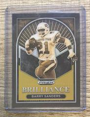 Barry Sanders [Black Gold] #BR-13 Football Cards 2023 Panini Prizm Draft Picks Brilliance Prices