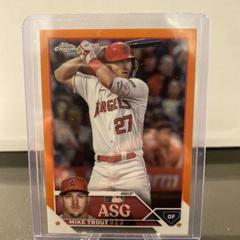 Mike Trout [Orange] #ASGC-18 Baseball Cards 2023 Topps Chrome Update All Star Game Prices