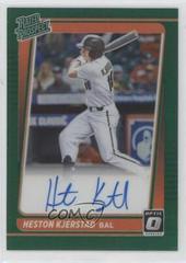 Heston Kjerstad [Green] Baseball Cards 2021 Panini Donruss Optic Rated Prospect Signatures Prices