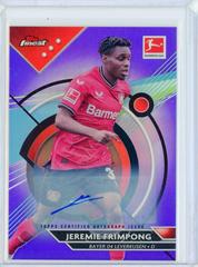 Jeremie Frimpong [Purple] #BCA-JF Soccer Cards 2022 Topps Finest Bundesliga Autographs Prices