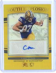 Cade Otton [Gold] Football Cards 2022 Panini Select Draft Picks Youth Explosion Signatures Prices
