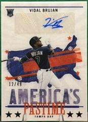 Vidal Brujan [Gold] #AP-VB Baseball Cards 2022 Panini Chronicles America's Pastime Autographs Prices