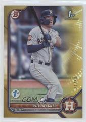Will Wagner [Gold Foil] Baseball Cards 2022 Bowman 1st Edition Prices