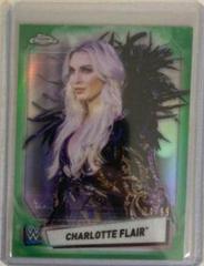 Charlotte Flair [Green Refractor] #12 Wrestling Cards 2021 Topps Chrome WWE Prices