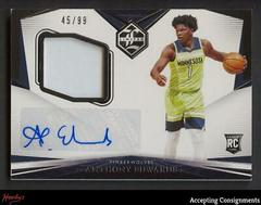 Anthony Edwards Basketball Cards 2020 Panini Chronicles Limited Rookie Jersey Autographs Prices