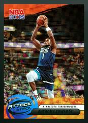 Anthony Edwards [Hyper Green] #9 Basketball Cards 2023 Panini Hoops Attack the Rack Prices