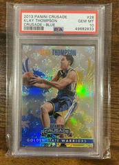 Klay Thompson [Blue] #28 Basketball Cards 2013 Panini Crusade Crusade Prices