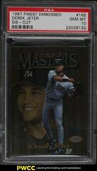 Derek Jeter [Die Cut] #166 Baseball Cards 1997 Finest Embossed Prices