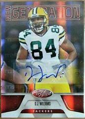 D.J. Williams [Mirror Red Autograph] Football Cards 2011 Panini Certified Prices