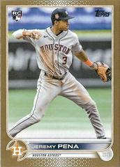 Jeremy Pena [Gold] Baseball Cards 2022 Topps Update Prices