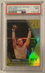 Nate Diaz #VD20 Ufc Cards 2009 Topps UFC Round 1 Victorious Debuts Prices