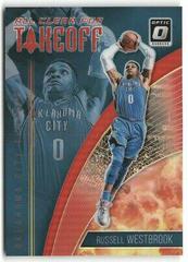 Russell Westbrook [Red] #6 Basketball Cards 2018 Panini Donruss Optic All Clear for Takeoff Prices