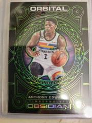 Anthony Edwards [Green] #1 Basketball Cards 2022 Panini Obsidian Orbital Prices