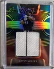 Gavin Sheets [Tri Color] Baseball Cards 2022 Panini Select Rookie Jumbo Swatch Prices