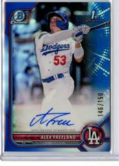 Alex Freeland [Blue] Baseball Cards 2022 Bowman Draft Chrome Autographs Prices