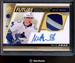 Nils Aman #FWAP-AM Hockey Cards 2022 SP Authentic Future Watch Autograph Patch Prices