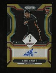 Cody Gakpo [Gold] Soccer Cards 2022 Panini Prizm World Cup Signatures Prices