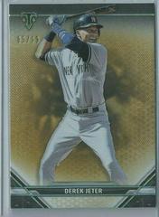 Derek Jeter [Gold] #2 Baseball Cards 2021 Topps Triple Threads Prices