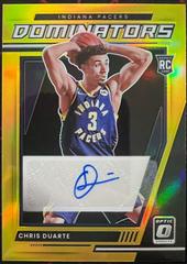 Chris Duarte [Gold] #RD-CDT Basketball Cards 2021 Panini Donruss Optic Rookie Dominators Signatures Prices