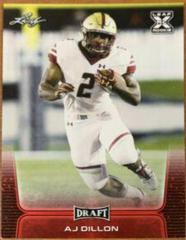 AJ Dillon [Red] #16 Football Cards 2020 Leaf Draft Prices