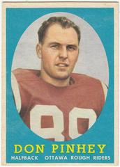 Don Pinhey Football Cards 1958 Topps CFL Prices