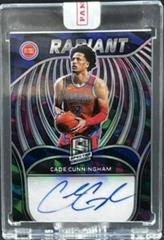 Cade Cunningham [Marble] #RSI-CC Basketball Cards 2021 Panini Spectra Radiant Signatures Prices