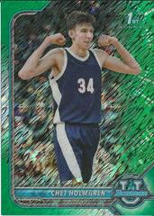 Chet Holmgren [Chrome Green Shimmer Refractor] #89 Basketball Cards 2021 Bowman University Prices