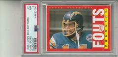 Dan Fouts [Hand Cut] Football Cards 1985 Topps Box Bottoms Prices