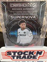 Brenden Aaronson [Blue Finite] #9 Soccer Cards 2022 Panini Obsidian Supernova Prices