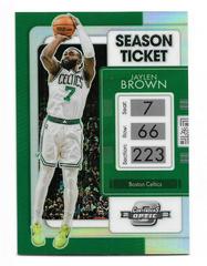 Jaylen Brown [Silver] Basketball Cards 2021 Panini Contenders Optic Prices