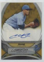 Christian Colon [Gold Refractor Autograph] #CCO Baseball Cards 2010 Bowman Sterling Prospects Prices