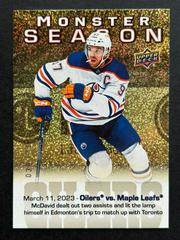 Connor McDavid [Gold] #MS-67 Hockey Cards 2023 Upper Deck Monster Season Prices