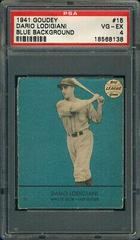 Dario Lodigiani [Blue Background] #15 Baseball Cards 1941 Goudey Prices
