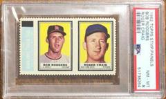 Bob Rodgers [Roger Craig] Baseball Cards 1962 Topps Stamp Panels Prices