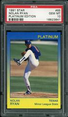 Nolan Ryan #65 Baseball Cards 1991 Star Platinum Edition Prices