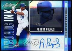 Albert Pujols [Spectrum Blue] #II-AP Baseball Cards 2022 Panini Absolute Iconic Ink Autographs Prices