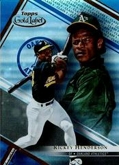 Rickey Henderson [Class 3 Blue] Baseball Cards 2021 Topps Gold Label Prices
